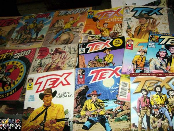 Lote com 10 gibis de Tex edição colorida